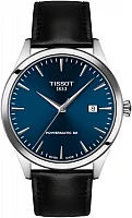 Tissot Classic Dream Powermatic 80 Blue Dial Black Leather Strap T158.407.16.041.00