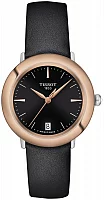 Tissot Glendora Lady Black Dial 18k Gold Bezel T929.210.46.051.00