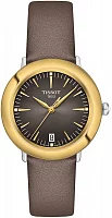 Tissot Glendora Lady Anthracite Dial Diamonds 18k Gold Bezel T929.210.46.066.00
