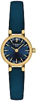 Tissot Lovely Round Blue Dial Blue Strap Yellow Gold PVD T140.009.36.041.00