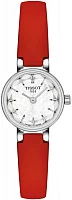 Tissot Lovely Round Pearl Dial Red Strap T140.009.16.111.00