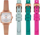 Tissot Lovely Square Silver Dial Summer Set Rose Gold PVD T058.109.36.031.01