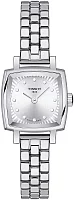 Tissot Lovely Square Steel Bracelet Silver Dial Diamonds T058.109.11.036.01