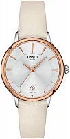 Tissot Odaci-T White Silver Dial Rose Gold PVD Straps Set T133.210.26.031.00