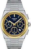 Tissot PRX 42 Automatic Chronograph Blue Dial A05 Valjoux Bucherer Limited Edition T137.427.21.041.00
