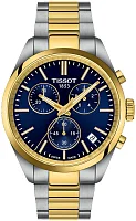 Tissot PR 100 Chrono Blue Dial Bicolor PVD T150.417.22.041.00