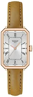Tissot SRV Silver Dial Brown Leather Strap Rose Gold PVD T160.110.36.033.00