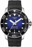 Tissot Seastar 1000 Automatic Ceramic Powermatic 80 43mm Black Rubber Blue Gradient Dial T120.407.17.041.00
