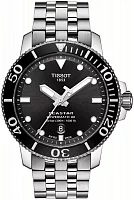 Tissot Seastar 1000 Automatic Ceramic Powermatic 80 43mm Steel Bracelet Black Dial T120.407.11.051.00