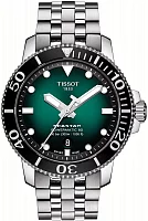 Tissot Seastar 1000 Automatic Ceramic Powermatic 80 43mm Steel Bracelet Green Dial T120.407.11.091.01