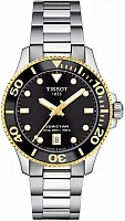 Tissot Seastar 1000 Lady Quartz 36mm Black & Gold Bracelet T120.210.21.051.00