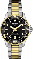 Tissot Seastar 1000 Lady Quartz 36mm Black & Gold Bracelet T120.210.22.051.00