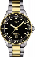 Tissot Seastar 1000 Quartz 40mm Black Dial Steel Bracelet T120.410.22.051.00