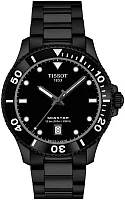 Tissot Seastar 1000 Quartz 40mm Black Dial Black Steel Bracelet T120.410.33.051.00