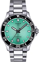 Tissot Seastar 1000 Quartz 40mm Turquoise Dial Steel Bracelet T120.410.11.091.00
