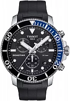 Tissot Seastar 1000 Quartz Chrono 46mm Black Rubber Black Dial T120.417.17.051.02