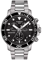 Tissot Seastar 1000 Quartz Chrono 46mm Steel Bracelet Black Dial T120.417.11.051.00