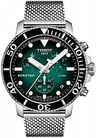 Tissot Seastar 1000 Quartz Chrono 46mm Steel Mesh Green Dial T120.417.11.091.00