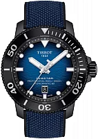 Tissot Seastar 2000 Professional Automatic Powermatic 80 46mm Blue Gradient Dial Hybrid Strap T120.607.37.041.00
