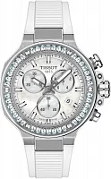 Tissot T-Race Lady 38mm Quartz Chrono Ceramic Crystals T141.817.97.111.00