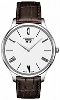 Tissot Tradition Ultra Fine Brown Leather White Dial T063.409.16.018.00