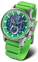 Vostok Europe Expedition Northpole Solar Chrono Date Black Rubber Straps Set VR42-595A733