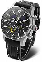 Vostok Europe Expedition Northpole Solar Chrono Date Black Rubber Straps Set VR42-595A732