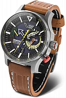 Vostok Europe Expedition Northpole Solar Chrono Date Brown Leather Straps Set VS57-595A735