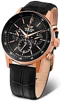 Vostok Europe GAZ-14 Limousine Quartz Black Leather Strap VK63-560B689