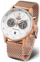 Vostok Europe GAZ-14 Limousine Quartz Chrono Date Rose Gold PVD Bracelet VK64-560B692B
