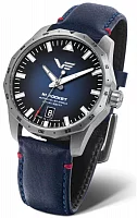Vostok Europe N1 Rocket Automatic Date Blue Leather Strap NH35A-125A748