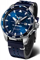 Vostok Europe N1 Rocket Automatic GMT Date Blue NH34-225A712