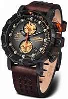 Vostok Europe Nuclear Submarine Quartz SSN 571 Black Leather Straps Set VK61-571C611