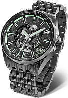 Vostok Europe Space Race Automatic Skeleton Steel Bracelet Gelezinis Vilkas Żelazny Wilk Limited Edition NH72-326D777B