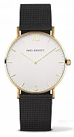 Paul Hewitt Sailor Line Gold White Sand Mesh Black PH-SA-G-ST-W-5M