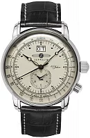 Zeppelin 100 Years Zeppelin Quartz Big Date GMT ZE-76405