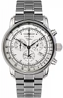 Zeppelin 100 Years Zeppelin Quartz Chrono Alarm Metal Bracelet ZE-7680MB1