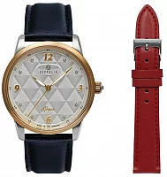 Zeppelin Grace Lady Quartz Rose Gold PVD Vegan Straps Set ZE-7349-1NSET