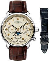 Zeppelin LZ14 Mediterranee Moonphase Day-Date Quartz Set ZE-96365_SET