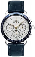 Zeppelin New York Quartz Chrono White Dial ZE-88781
