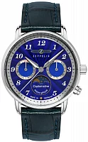 Zeppelin Ultramarin Captain Moonphase Day-Date Quartz ZE-86393
