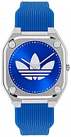adidas Originals City Tech Thin Blue Dial Blue Silicone Strap AOFH25009