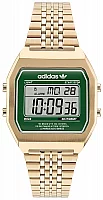 adidas Originals Digital Two Gold Tone Green Dial AOST22071