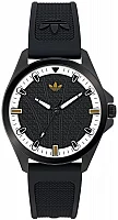 adidas Originals Iconic One Black Dial Black Silicone Strap AOFH25001