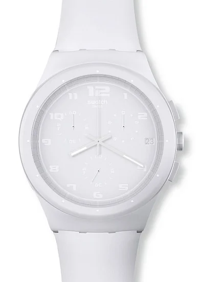 Swatch Chrono Plastic Basic White SUSW400