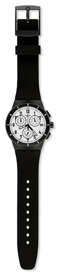 Swatch Chrono Plastic Twice Again Black SUSB401