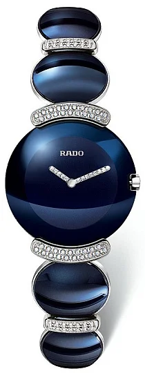 Rado Coupole Blue Fascination Lady Diamonds Quartz White Gold R90171208
