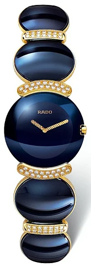 Rado Coupole Blue Fascination Lady Diamonds Quartz Yellow Gold R91172208