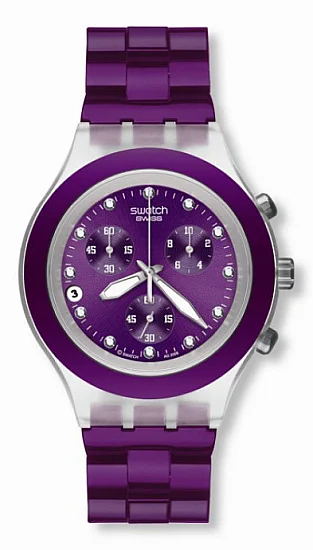 Swatch Diaphane Chrono Full Blooded Blueberry SVCK4048AG