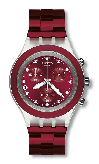 Swatch Diaphane Chrono Full Blooded Burgundy SVCK4054AG